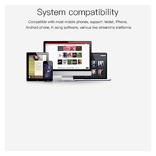 YQVEOT Podcast Set, G3 Soundkarte mit L9 Mikrofon (Black), USB-Interface für Webcast & Gesang