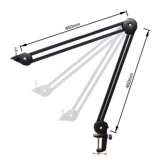 Rode NT1 Signature Black Studio-Mikrofon + keepdrum MS138 Gelenkarm-Stativ Schwarz