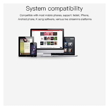 YQVEOT Podcast Set, G3 Soundkarte mit L9 Mikrofon (Black), USB-Interface für Webcast & Gesang