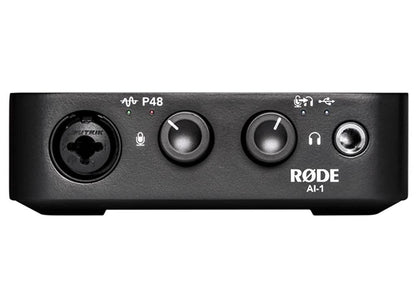 RØDE Studio-Kit, NT1 Kondensatormikrofon & AI-1 Audio-Interface, Schwarz für Musik & Podcast