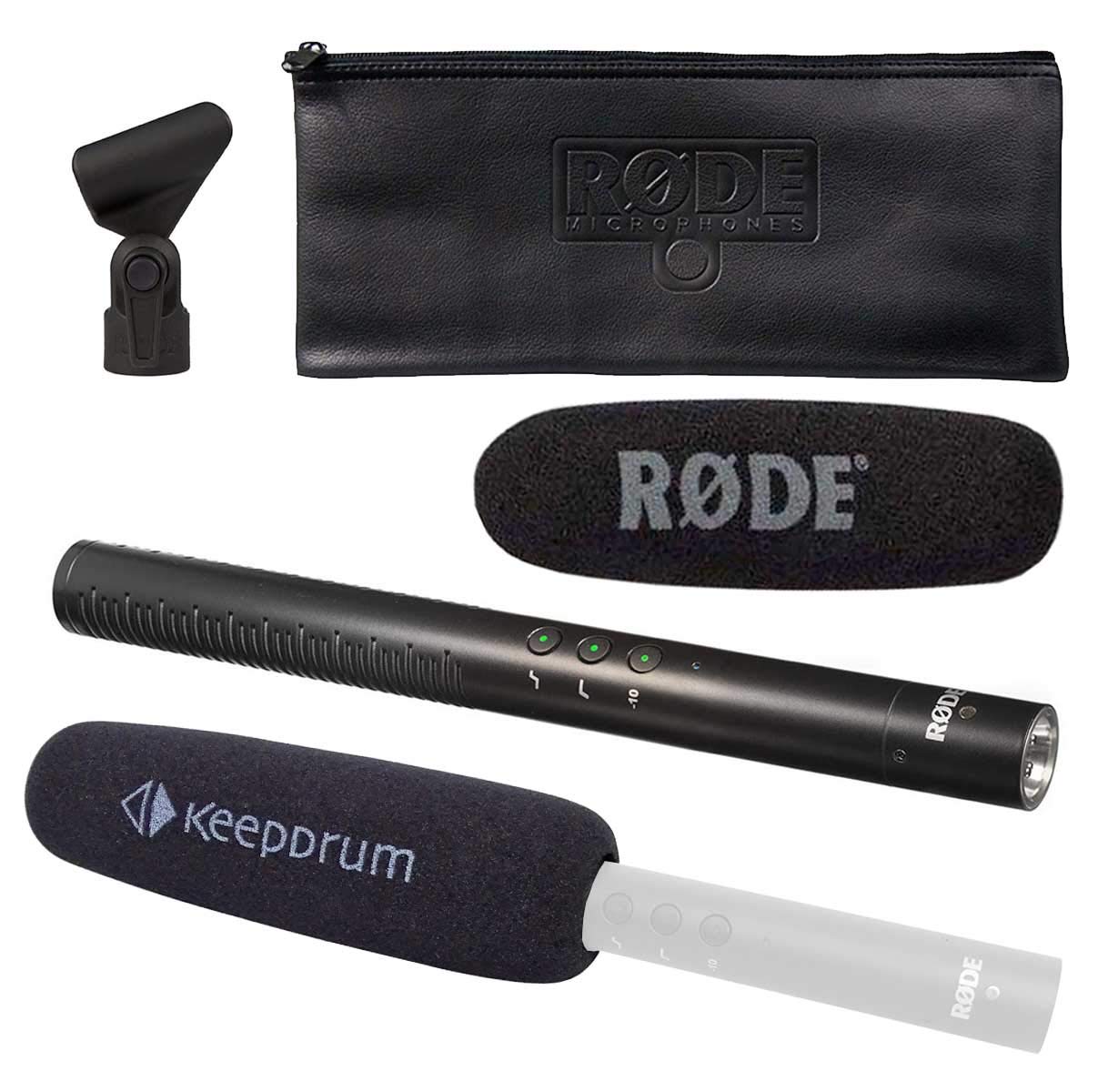 Rode NTG-4 Richtmikrofon + keepdrum Schaumstoff Popschutz KDWSVM