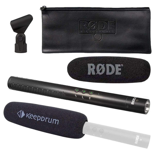 Rode NTG-4 Richtmikrofon + keepdrum Schaumstoff Popschutz KDWSVM
