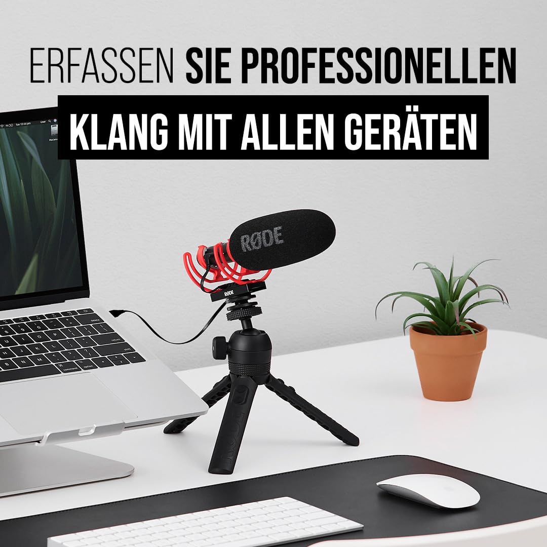 RØDE VideoMic NTG Premium-USB/Kamera-Mikrofon, vielseitige Schaltoptionen für Video & Podcast
