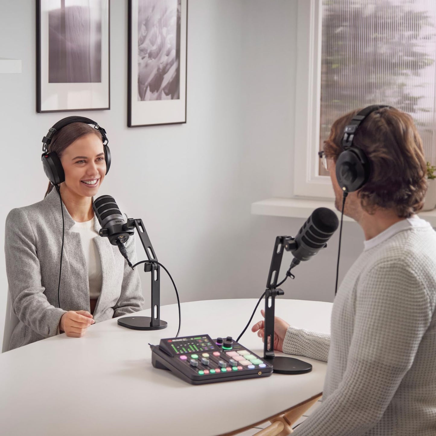 Rode Rodecaster Duo Audio-Studio Bundle inkl. PodMic Mikrofon & keepdrum XLR-Kabel