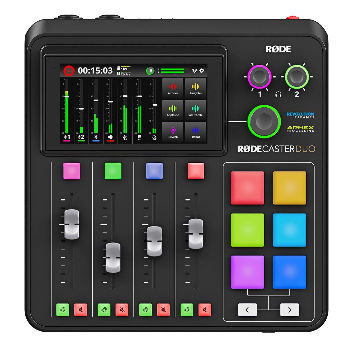 Rode Rodecaster Duo Audio-Studio Bundle inkl. PodMic Mikrofon & keepdrum XLR-Kabel